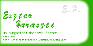 eszter haraszti business card